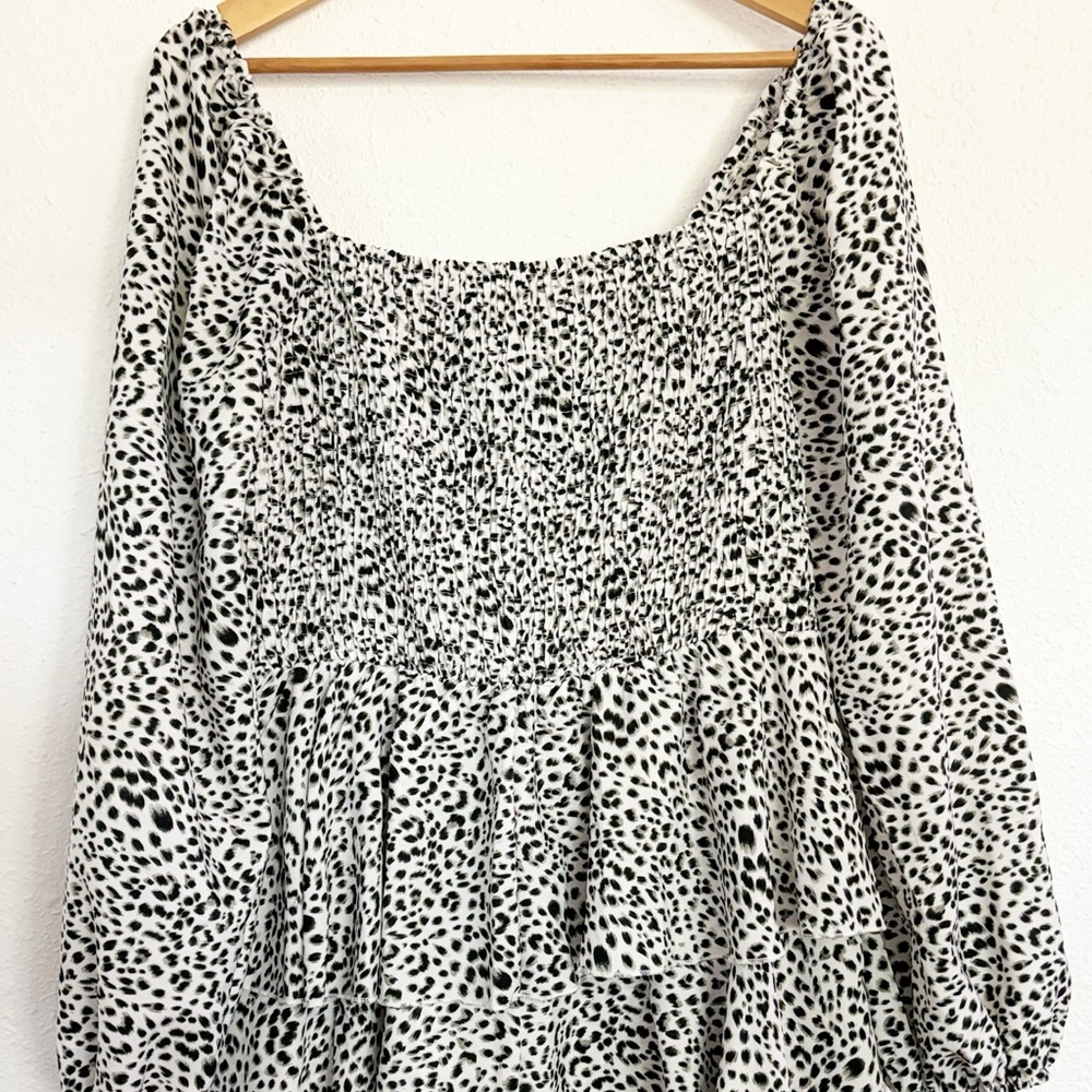 Simplee Plus Leopard Print Romper Size 1X - Picture 5 of 13